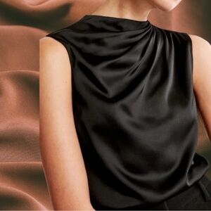 A&F draped collar sleeveless top. never worn.